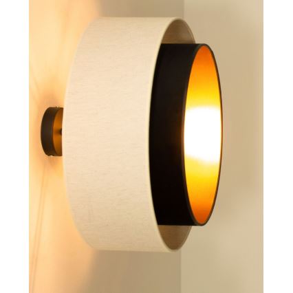 Prisadený luster NATIA 1xE27/60W/230V biela/čierna