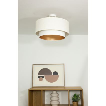 Prisadený luster NATIA 1xE27/60W/230V biela