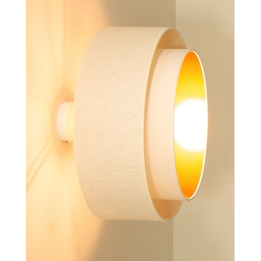 Prisadený luster NATIA 1xE27/60W/230V biela