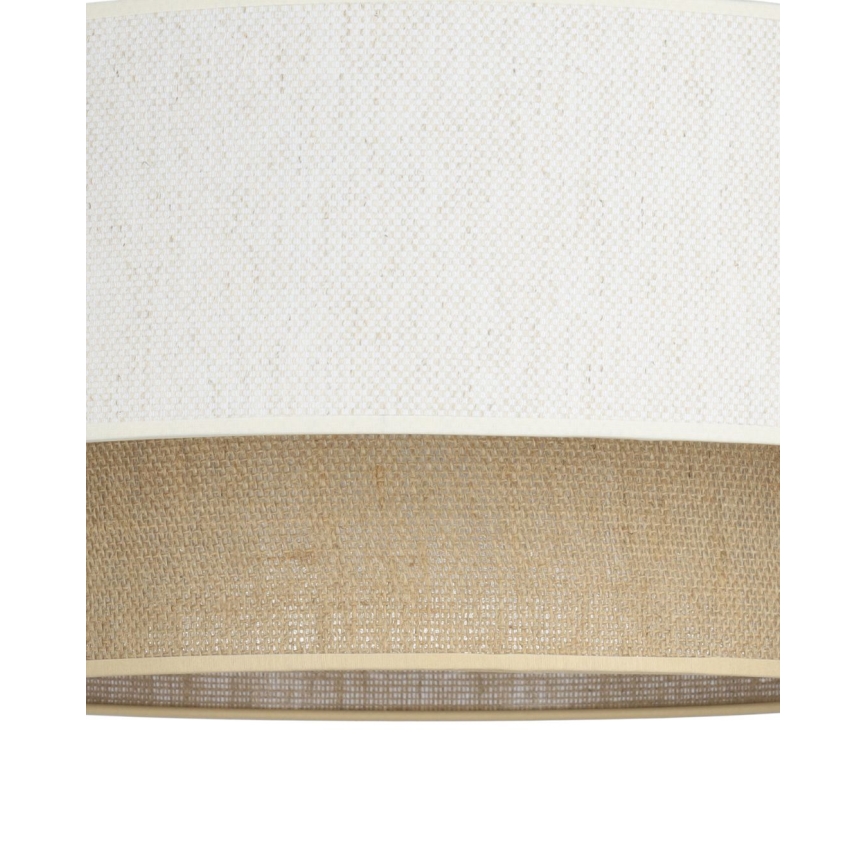 Prisadený luster NATIA 1xE27/60W/230V pr. 45 cm biela/hnedá