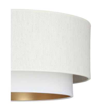 Prisadený luster NATIA 1xE27/60W/230V pr. 45 cm biely