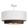 Prisadený luster NATIA 1xE27/60W/230V, priemer 45 cm, biela/hnedá