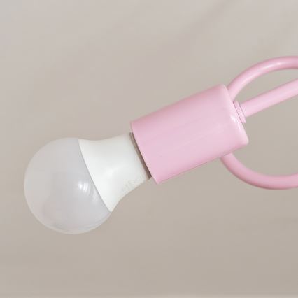 Prisadený luster OXFORD 2xE27/15W/230V ružový