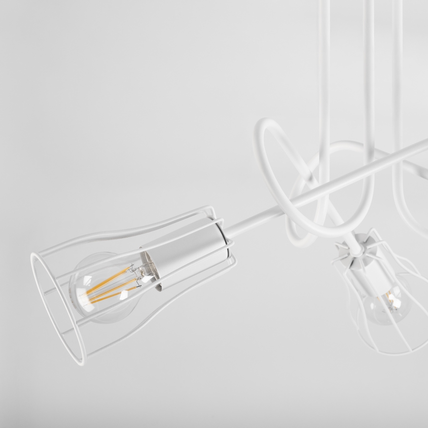 Prisadený luster OXFORD 3xE27/15W/230V biela