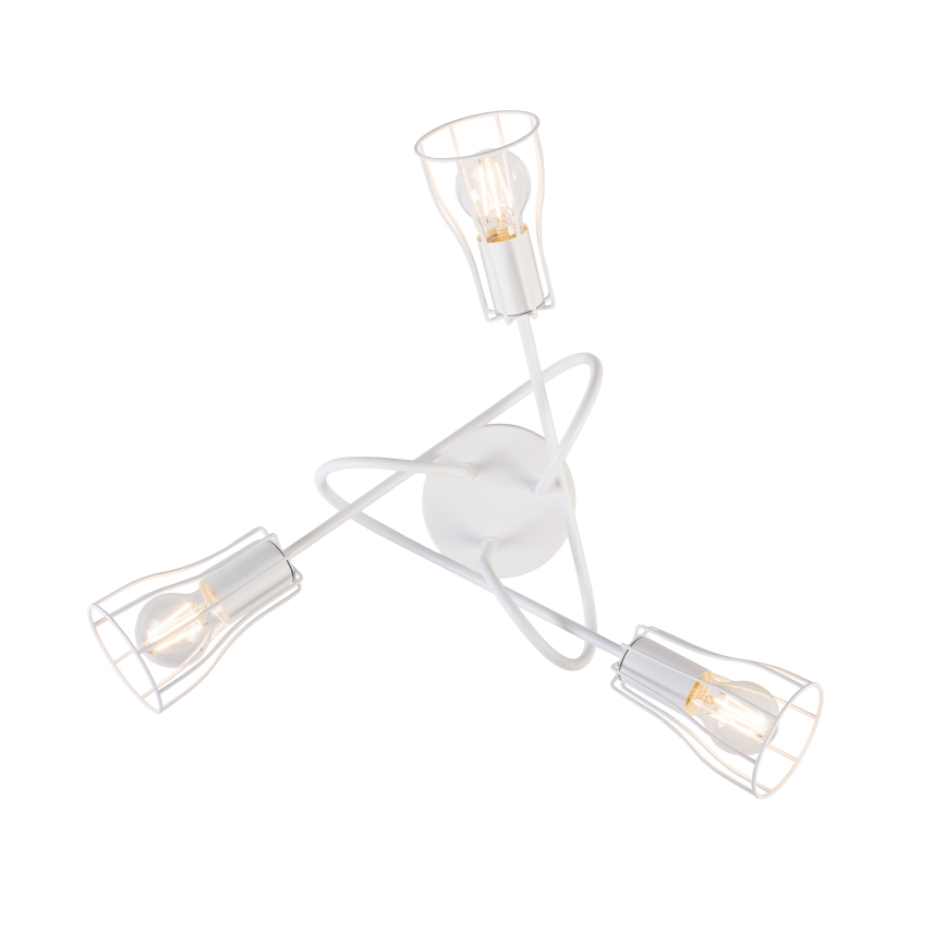 Prisadený luster OXFORD 3xE27/15W/230V biela