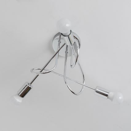 Prisadený luster OXFORD 3xE27/15W/230V lesklý chróm