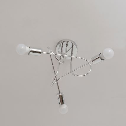 Prisadený luster OXFORD 3xE27/15W/230V lesklý chróm