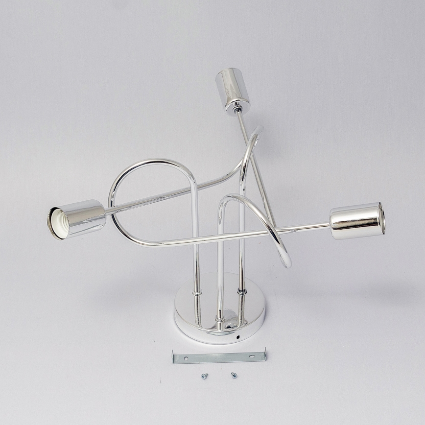 Prisadený luster OXFORD 3xE27/15W/230V lesklý chróm