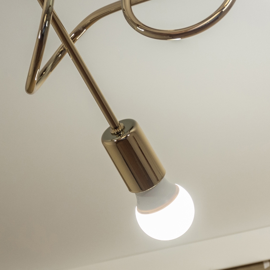 Prisadený luster OXFORD 3xE27/15W/230V zlatý