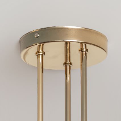 Prisadený luster OXFORD 3xE27/15W/230V zlatý