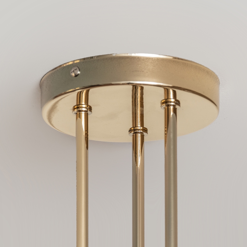 Prisadený luster OXFORD 3xE27/15W/230V zlatý