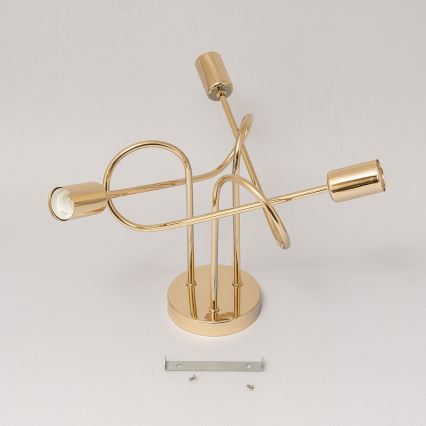 Prisadený luster OXFORD 3xE27/15W/230V zlatý