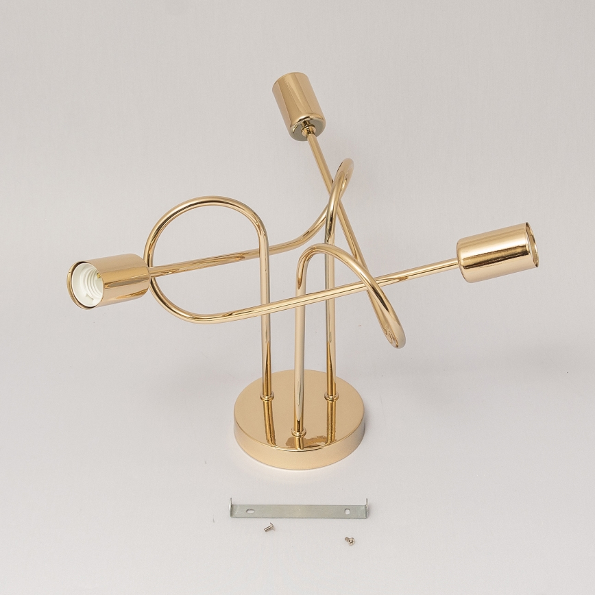 Prisadený luster OXFORD 3xE27/15W/230V zlatý