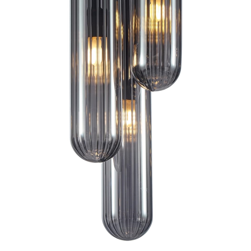 Prisadený luster PAX 3xG9/9W/230V čierna