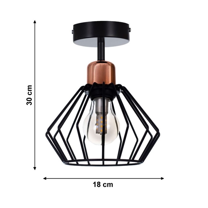 Prisadený luster PORTO 1xE27/40W/230V