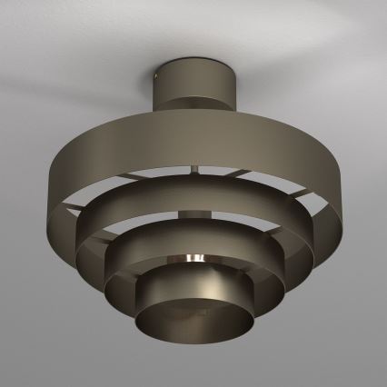 Prisadený luster RINGS 1xE27/15W/230V mosadz