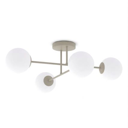 Prisadený luster ROMA 4xE14/10W/230V béžový