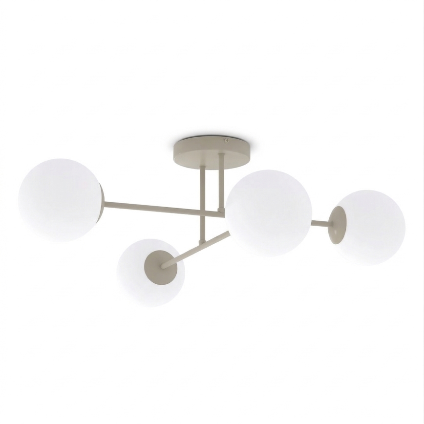 Prisadený luster ROMA 4xE14/10W/230V béžový