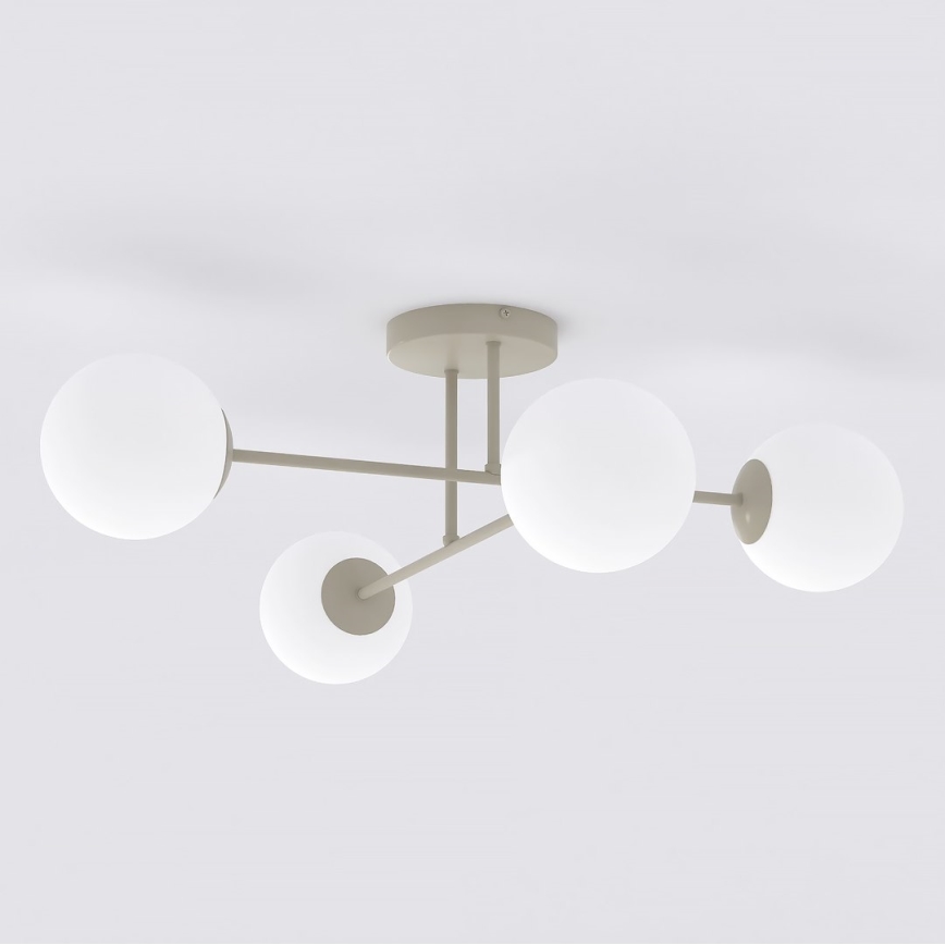 Prisadený luster ROMA 4xE14/10W/230V béžový