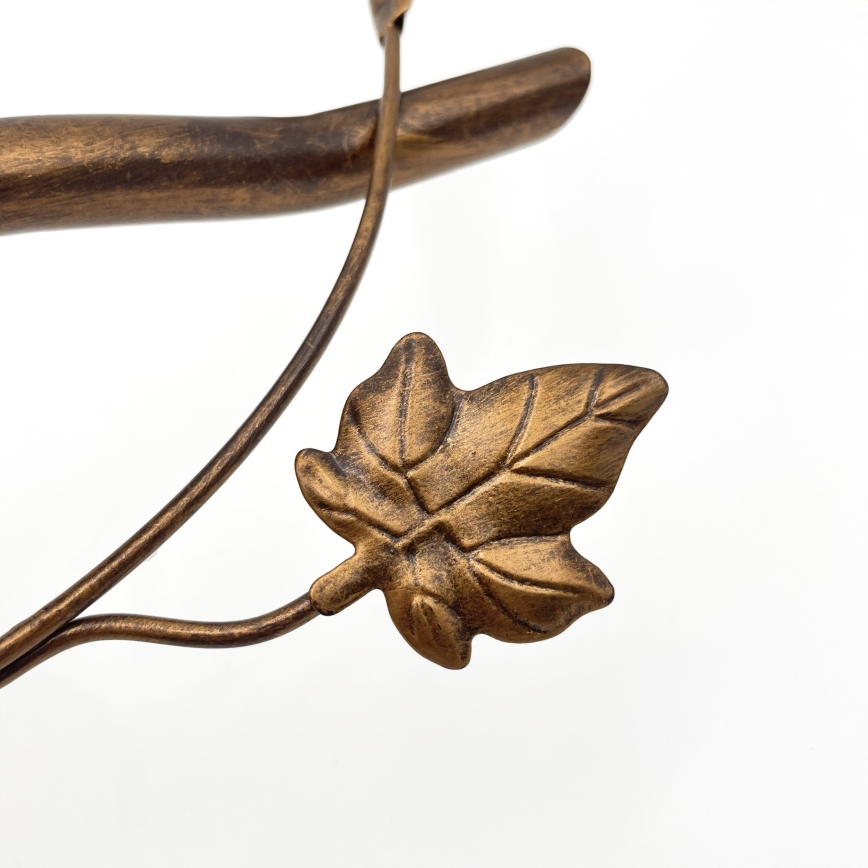 Prisadený luster ROZETA 5xE14/40W/230V bronzový