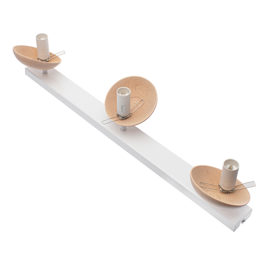Prisadený luster SFERA WOOD 3xE14/40W/230V