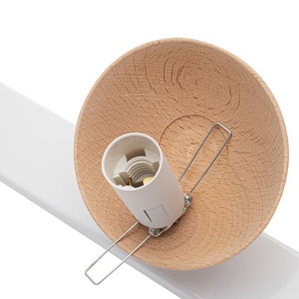 Prisadený luster SFERA WOOD 3xE14/40W/230V