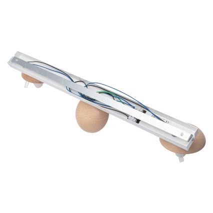 Prisadený luster SFERA WOOD 3xE14/40W/230V