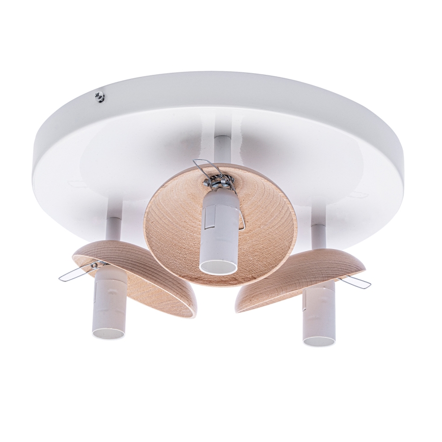Prisadený luster SFERA WOOD 3xE14/40W/230V