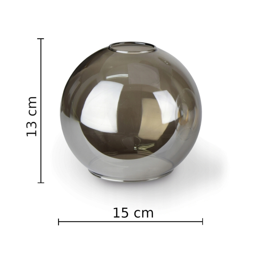 Prisadený luster STAR 3xE27/60W/230V čierna/dymová čierna