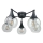 Prisadený luster STAR 5xE27/60W/230V čierna/číra