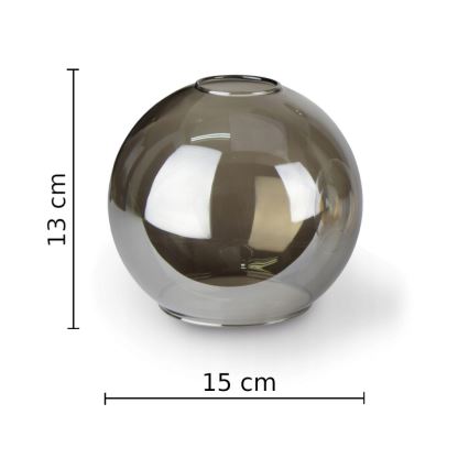 Prisadený luster STAR 5xE27/60W/230V čierna/dymová čierna