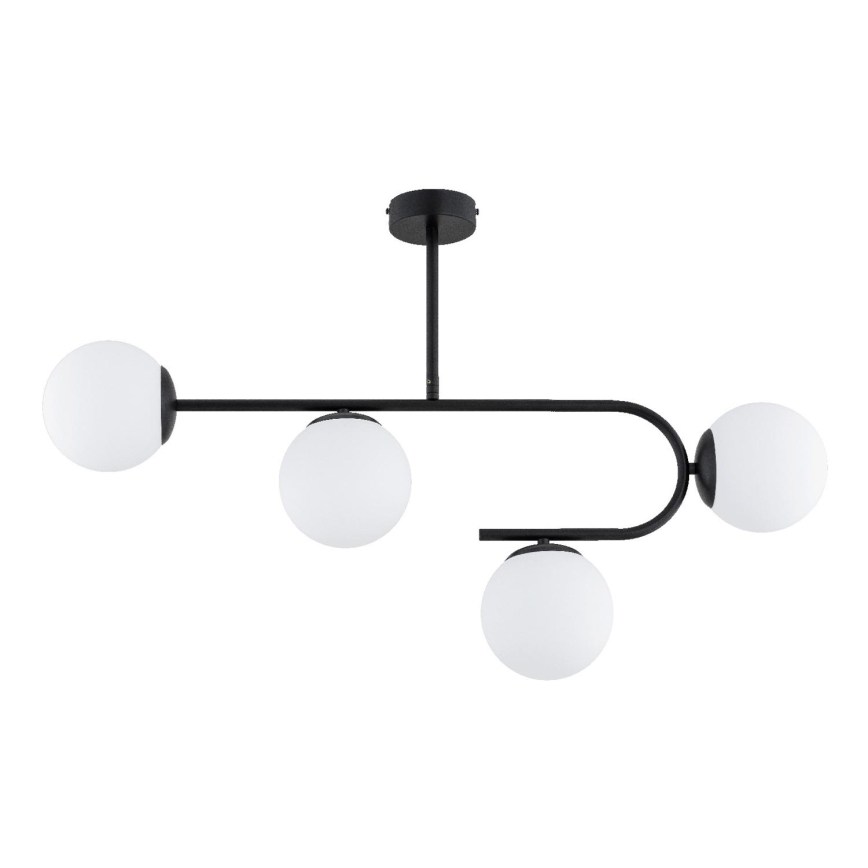 Prisadený luster STELLAR 4xE14/10W/230V čierna