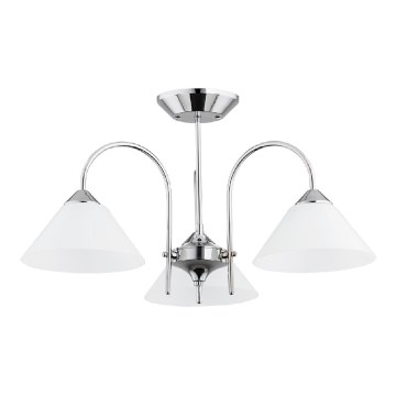 Prisadený luster TAPER 3xE27/15W/230V lesklý chróm