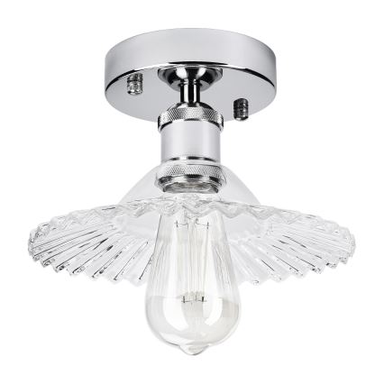 Prisadený luster TRISH 1xE27/15W/230V lesklý chróm/číra