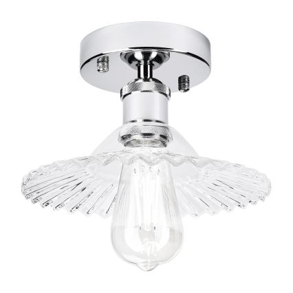 Prisadený luster TRISH 1xE27/15W/230V lesklý chróm/číra