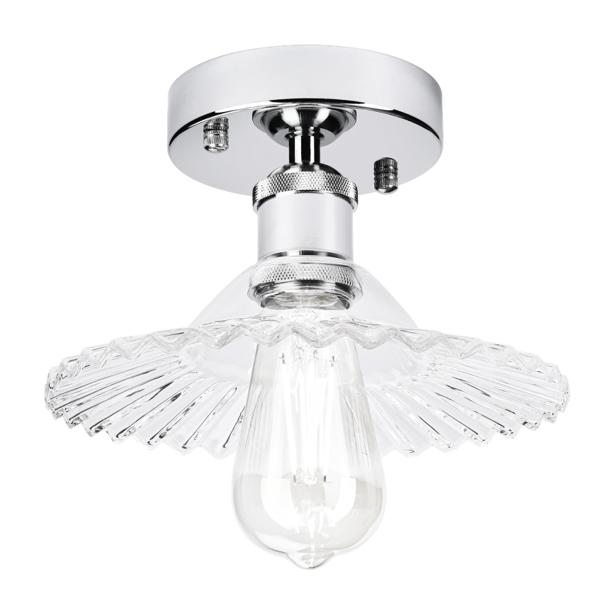 Prisadený luster TRISH 1xE27/15W/230V lesklý chróm/číra