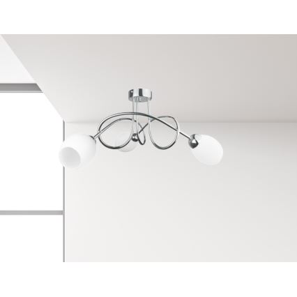 Prisadený luster TWIST WHITE 3xE14/40W/230V