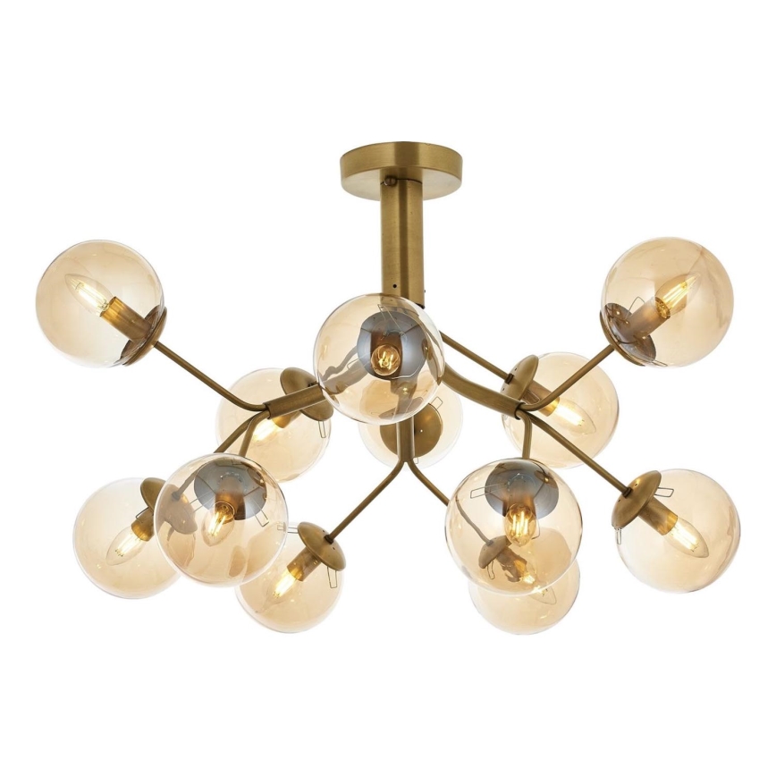 Prisadený luster VARANA 12xE14/40W/230V bronzový