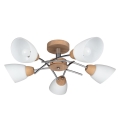 Prisadený luster VILETTA 5xE27/40W/230V dub