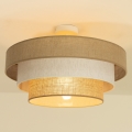 Prisadený luster WENTA 1xE27/60W/230V pr. 50 cm juta/krémová