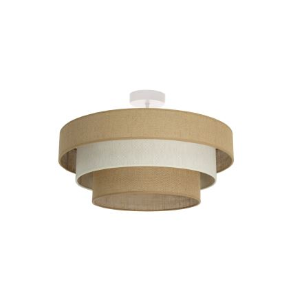 Prisadený luster WENTA 1xE27/60W/230V pr. 50 cm juta/krémová