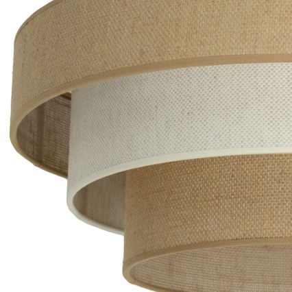Prisadený luster WENTA 1xE27/60W/230V pr. 50 cm juta/krémová