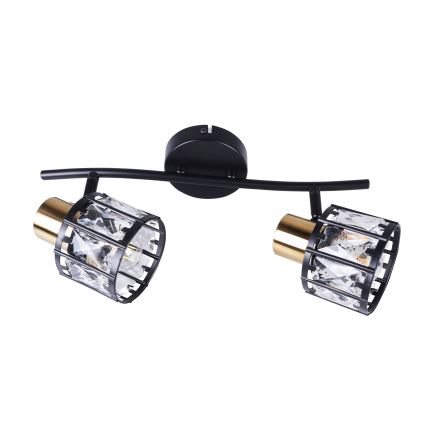 Prisadený luster ZAHARA 2xE27/10W/230V čierna