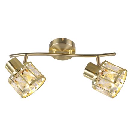 Prisadený luster ZAHARA 2xE27/10W/230V zlatý