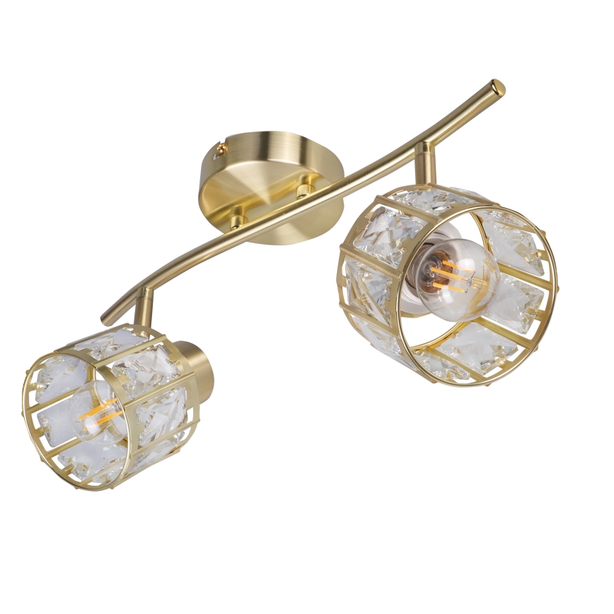 Prisadený luster ZAHARA 2xE27/10W/230V zlatý