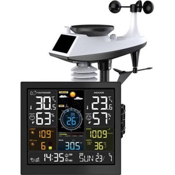 Profesionálna meteostanica s LCD displejom, napájanie 5V / 2×AA + 3×AAA, Wi‑Fi