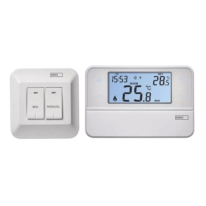 Programovateľný termostat 230V + 2xAA