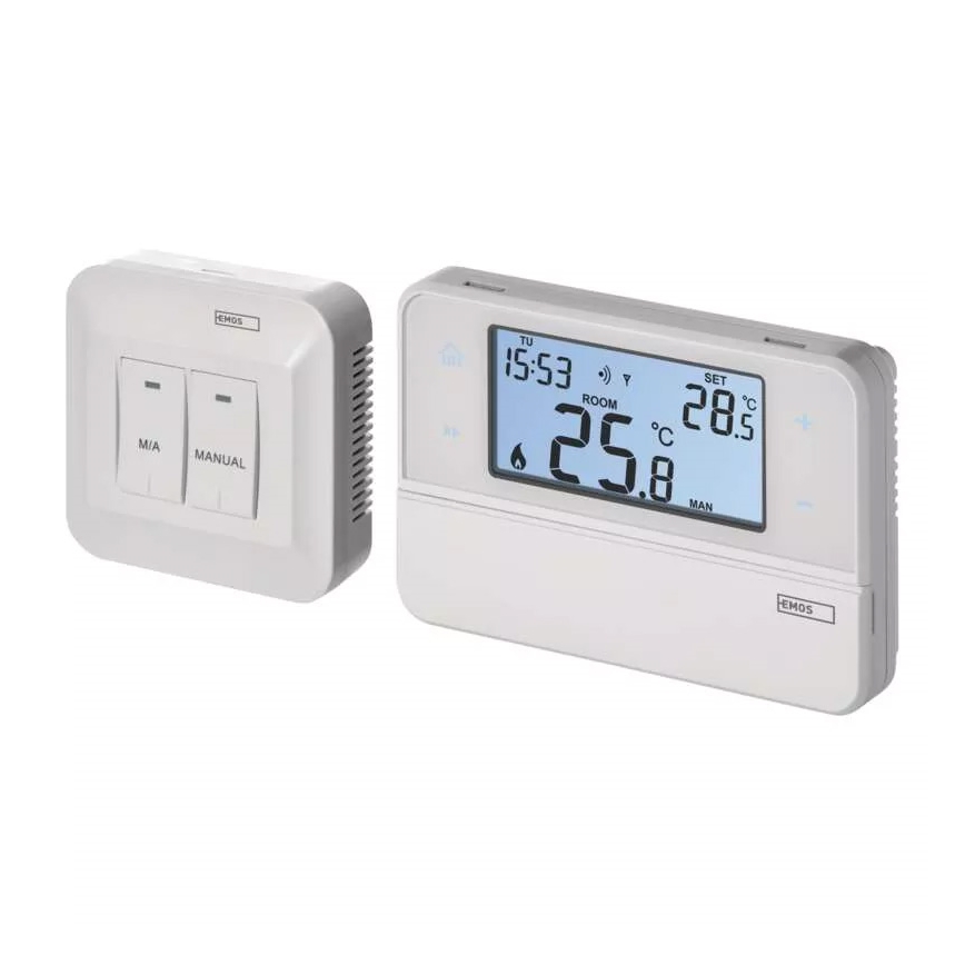 Programovateľný termostat 230V + 2xAA