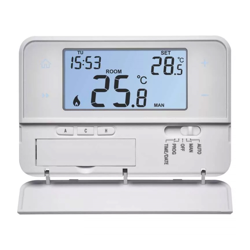 Programovateľný termostat 230V + 2xAA