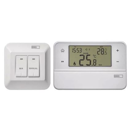 Programovateľný termostat 230V + 2xAA